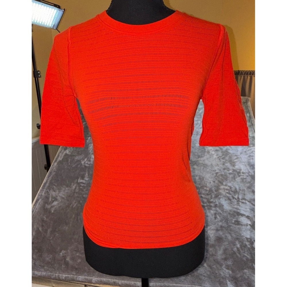 CALIA Focus Seamless Crop Tee Womens XS‎ Fresh Red NEW Activewear Top